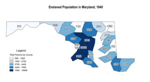 Maryland Enslaved Population, 1840